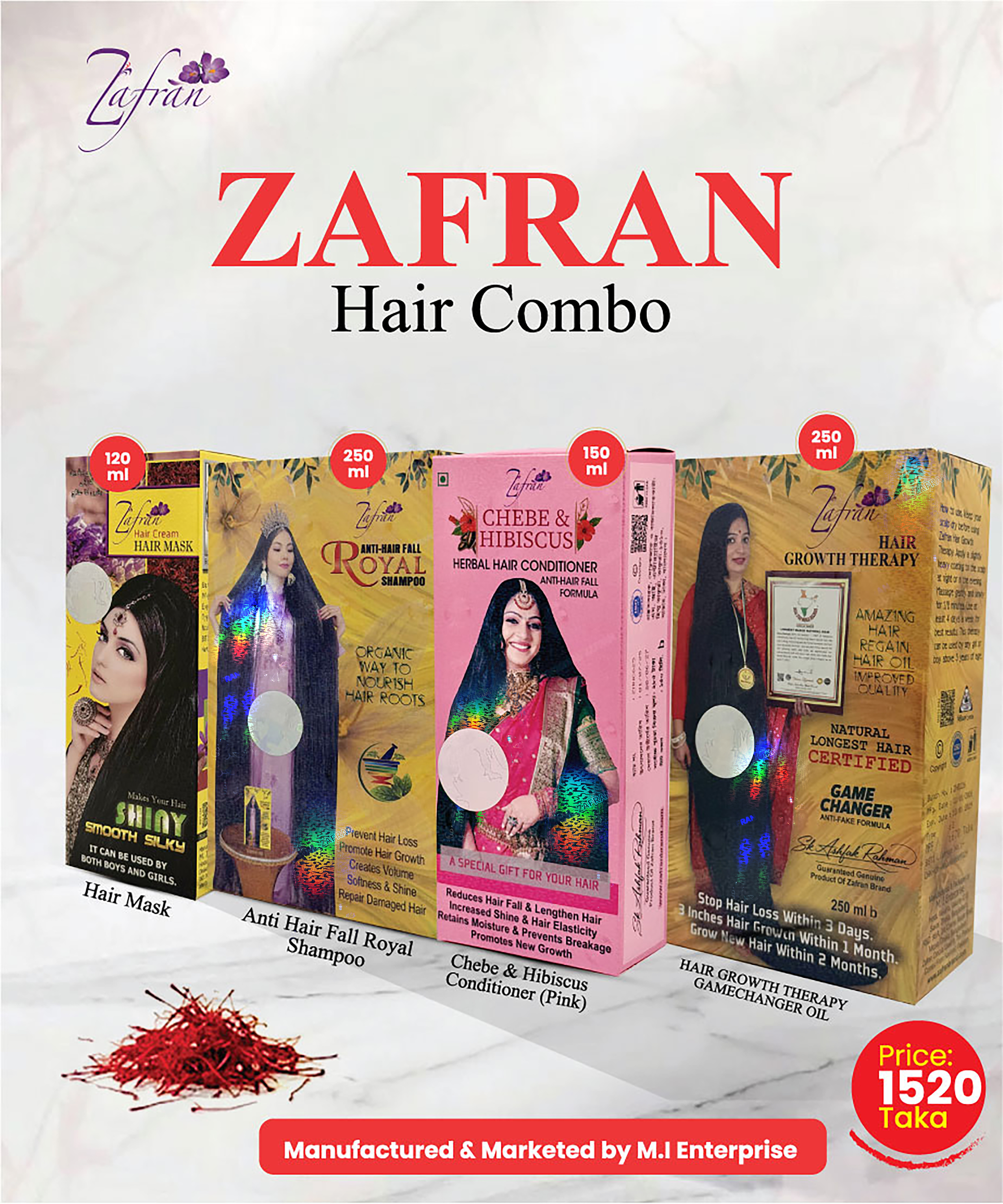 Zafran hair combo
