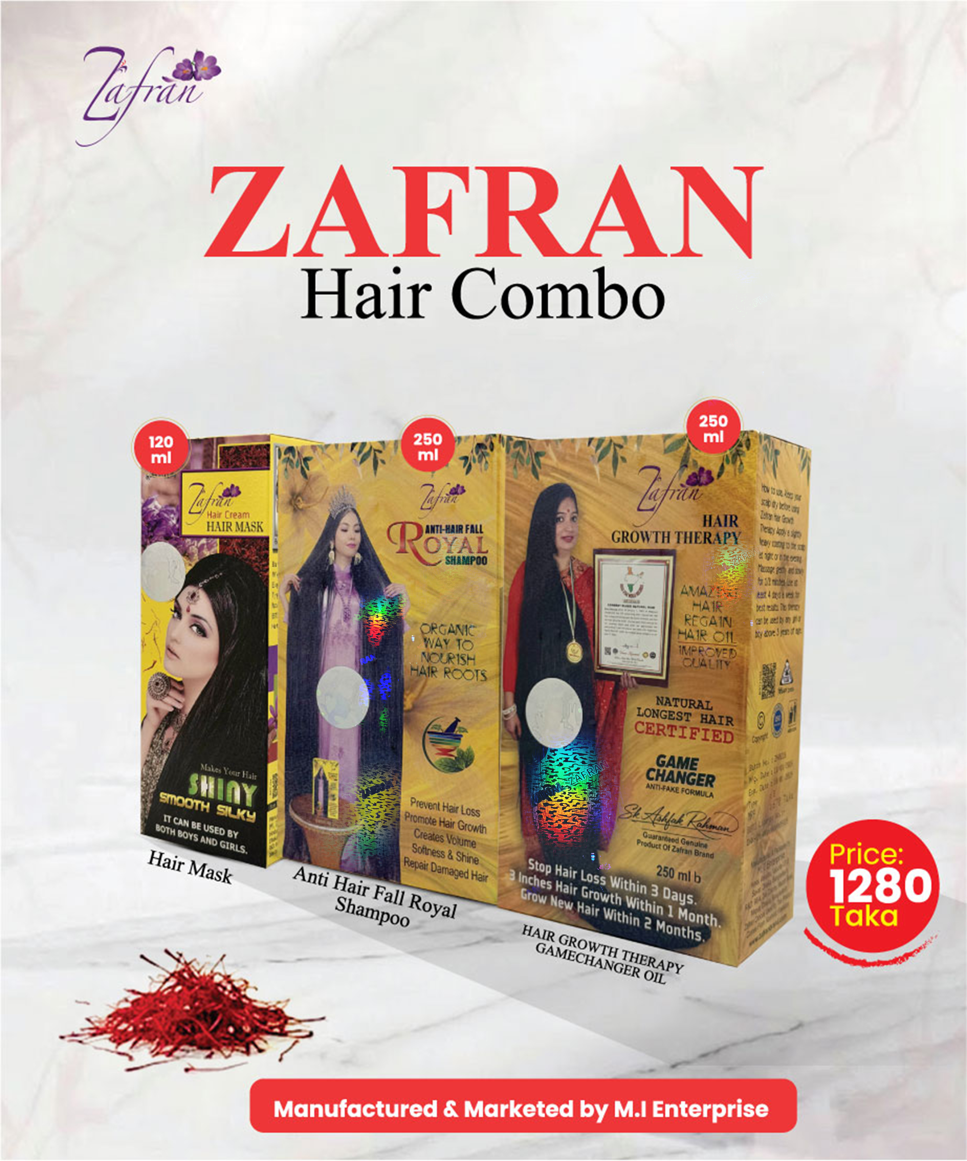 Zafran hair combo 3